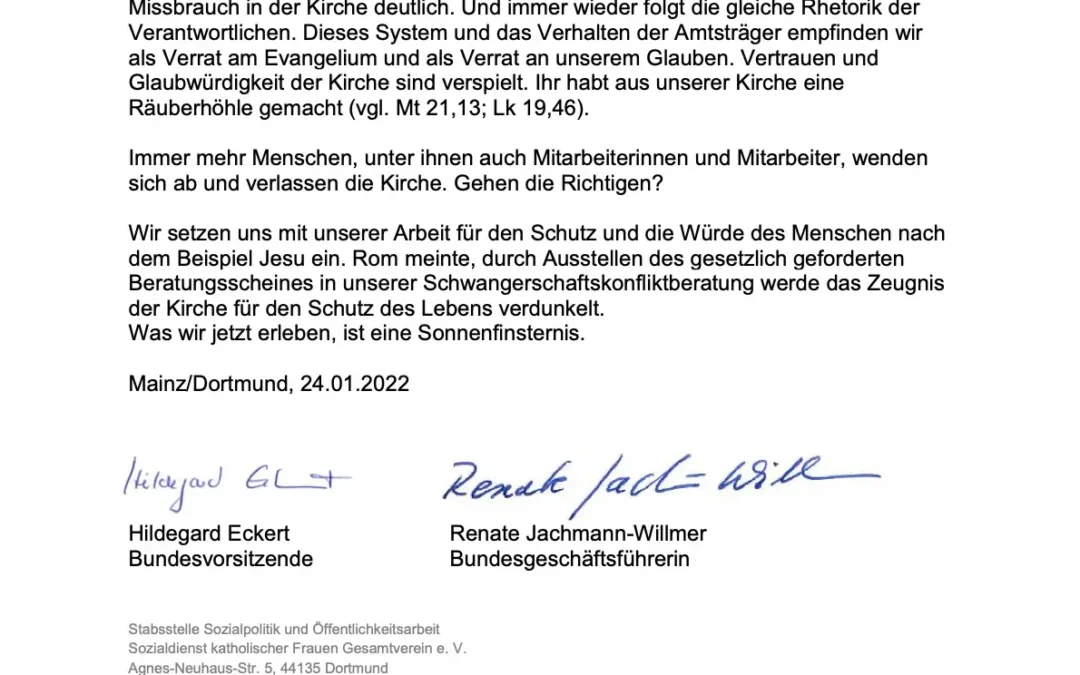 Statement SkF-Gesamtverein