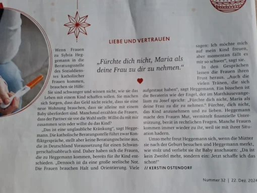 Schwangerschaftsberatung – ein Text aus dem Kirchenboten
