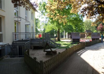 Blick auf eine Terasse