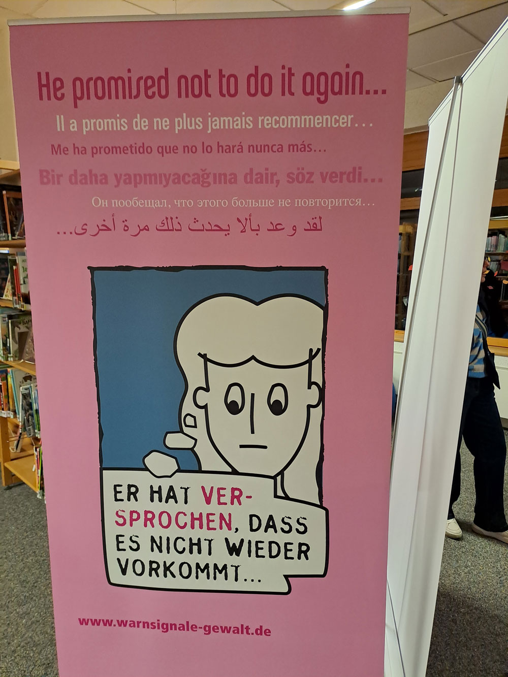 Blick auf das Plakat