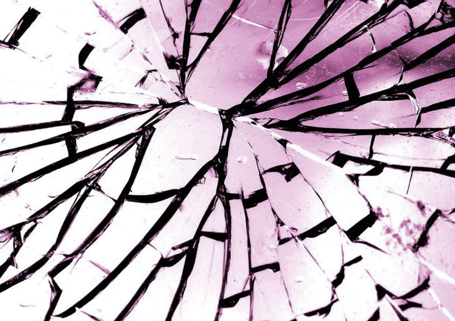 scherben-biss-web Eine zersplitterte Glasscheibe